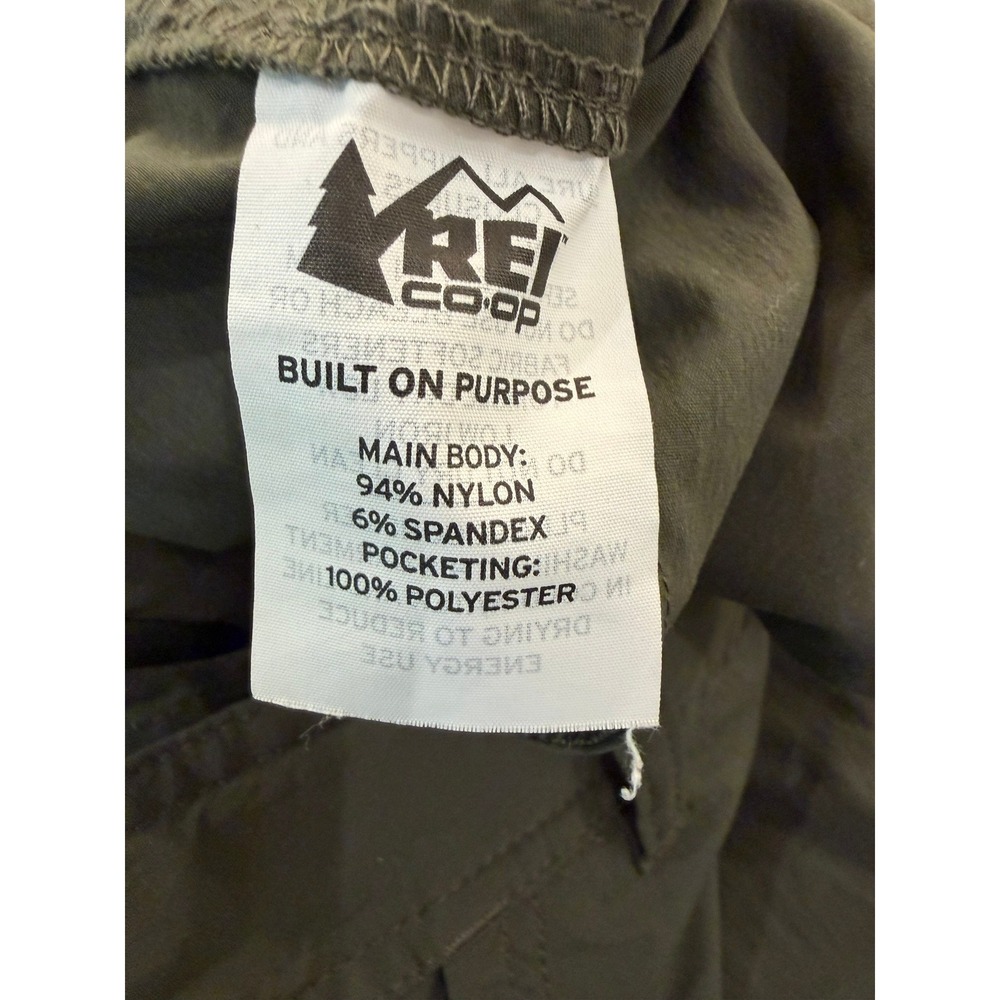 REI Co-op Convertible Cargo Hiking Pants Olive Green Relaxed Fit Women Sz 6 - Picture 10 of 11